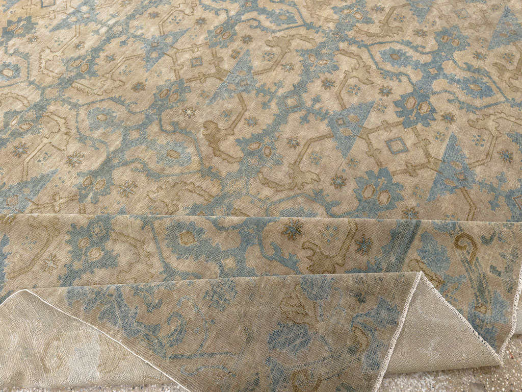 Antique Chinese Cuenca Square Room Size Carpet, No.30696 - Gsblank