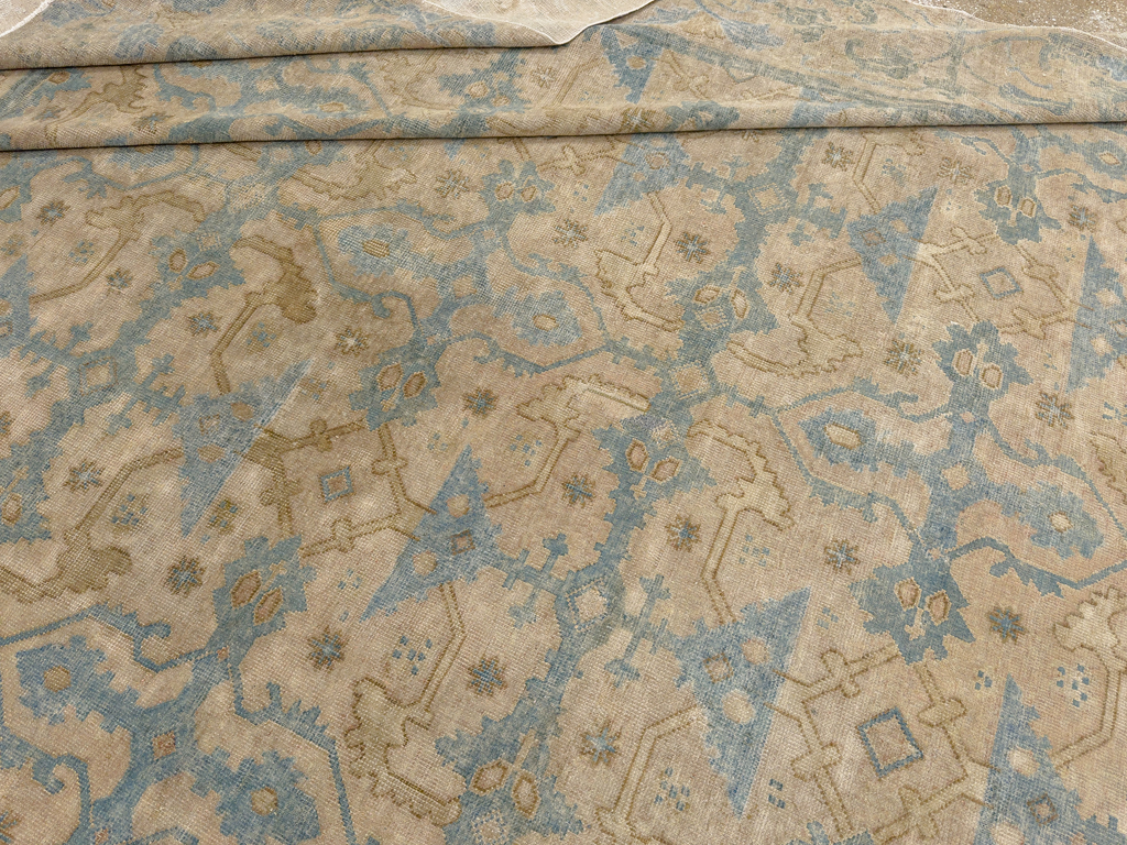 Antique Chinese Cuenca Square Room Size Carpet, No.30696 - Gsblank