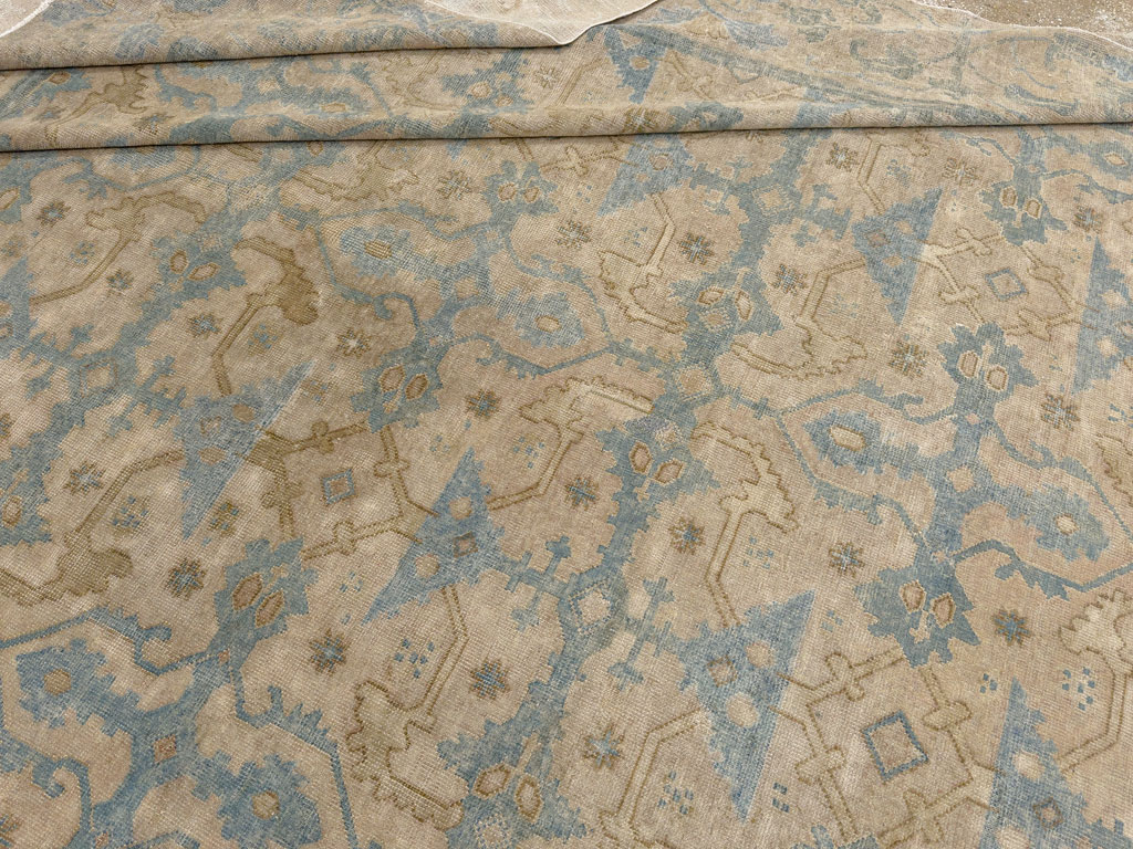 Antique Chinese Cuenca Square Room Size Carpet, No.30696 - Gsblank