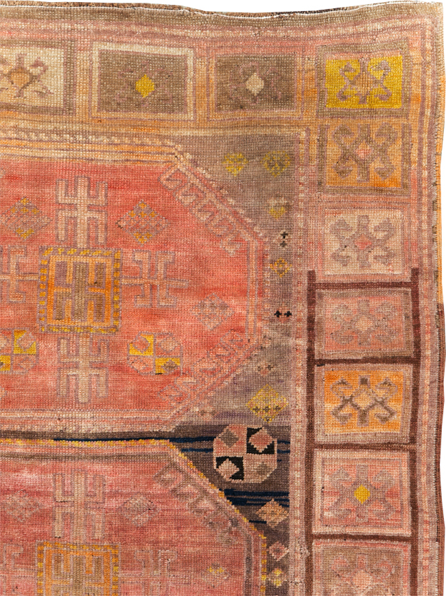 Vintage Karabagh Wide Gallery Runner, No.30700 - Gsblank