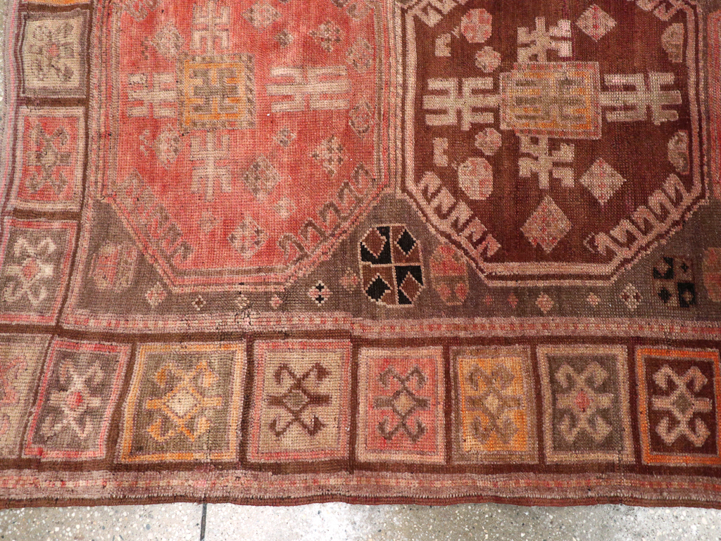 Vintage Karabagh Wide Gallery Runner, No.30700 - Gsblank