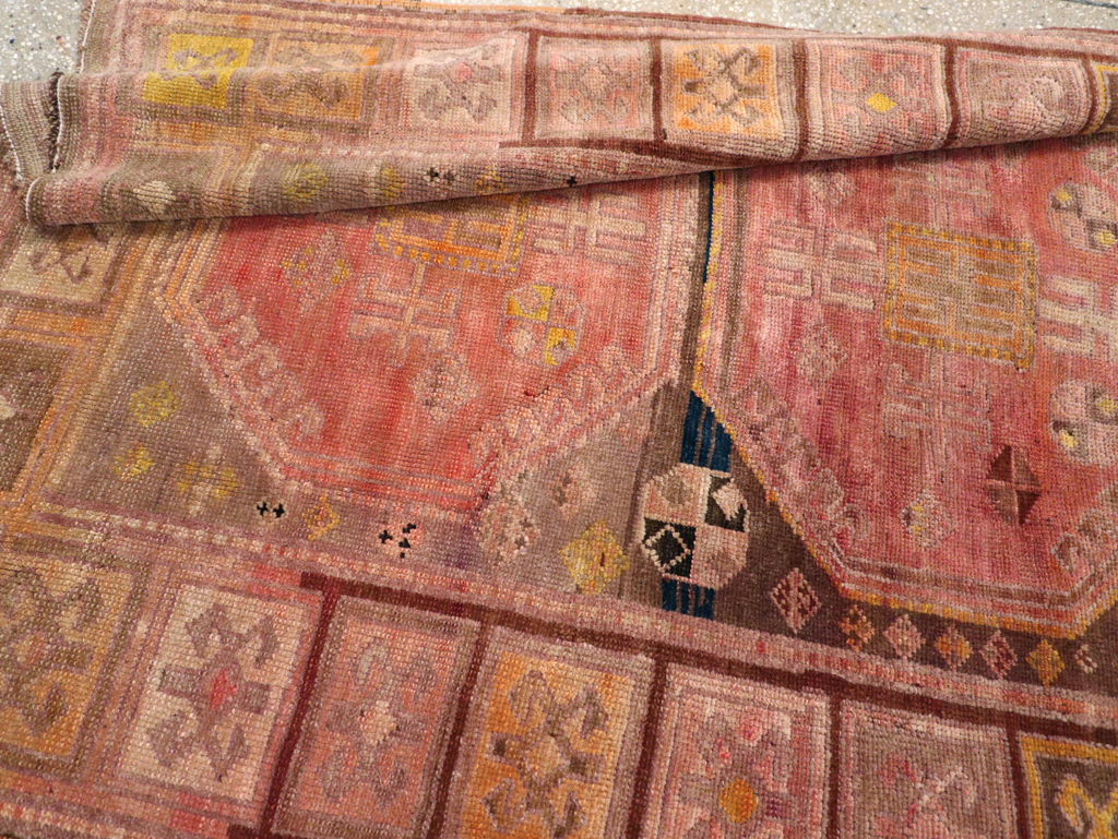 Vintage Karabagh Wide Gallery Runner, No.30700 - Gsblank