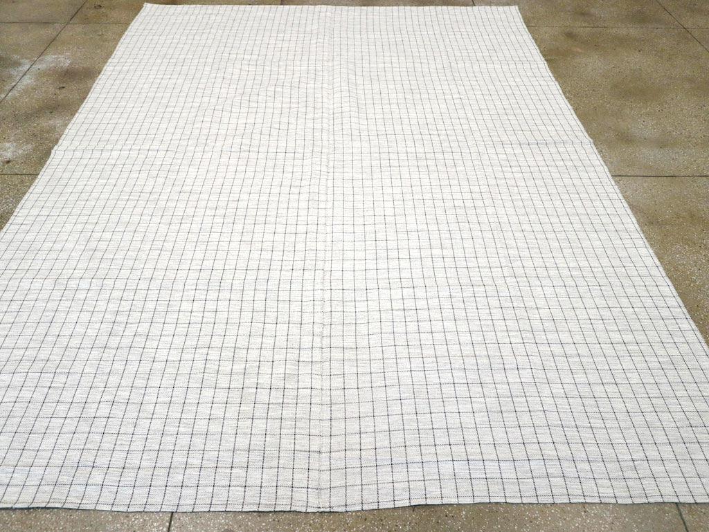 Contemporary Turkish Flatweave Kilim Room Size Carpet, No.30702 - Gsblank