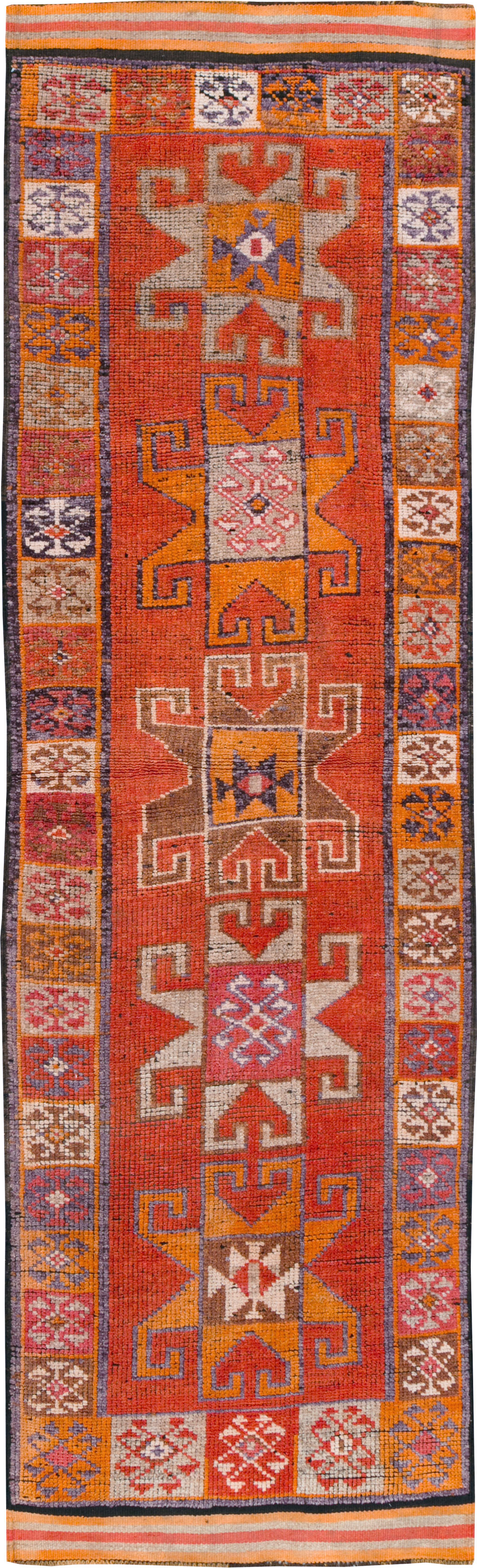 Vintage Turkish Anatolian Tribal Runner, No.30709 - Gsblank