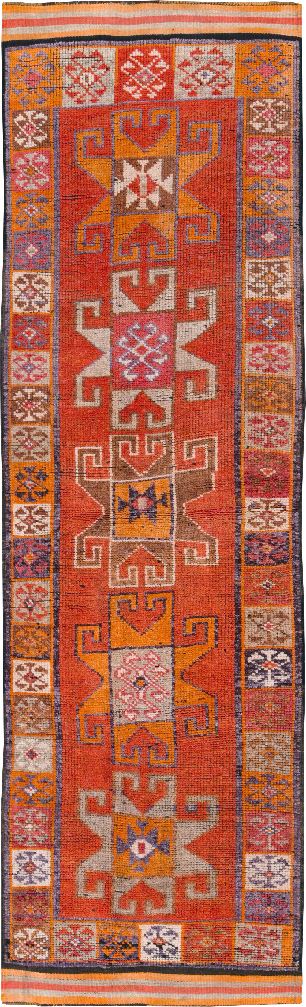 Vintage Turkish Anatolian Tribal Runner, No.30709 - Gsblank