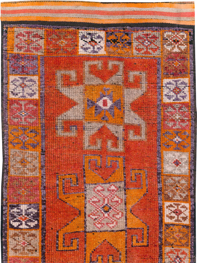 Vintage Turkish Anatolian Tribal Runner, No.30709 - Gsblank