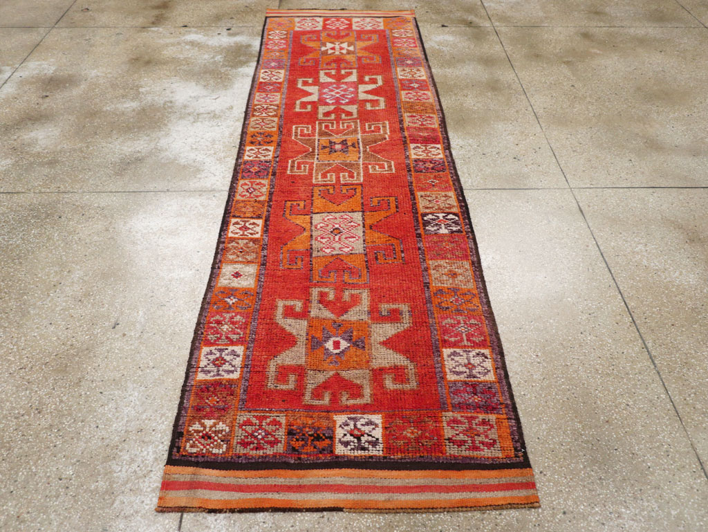 Vintage Turkish Anatolian Tribal Runner, No.30709 - Gsblank