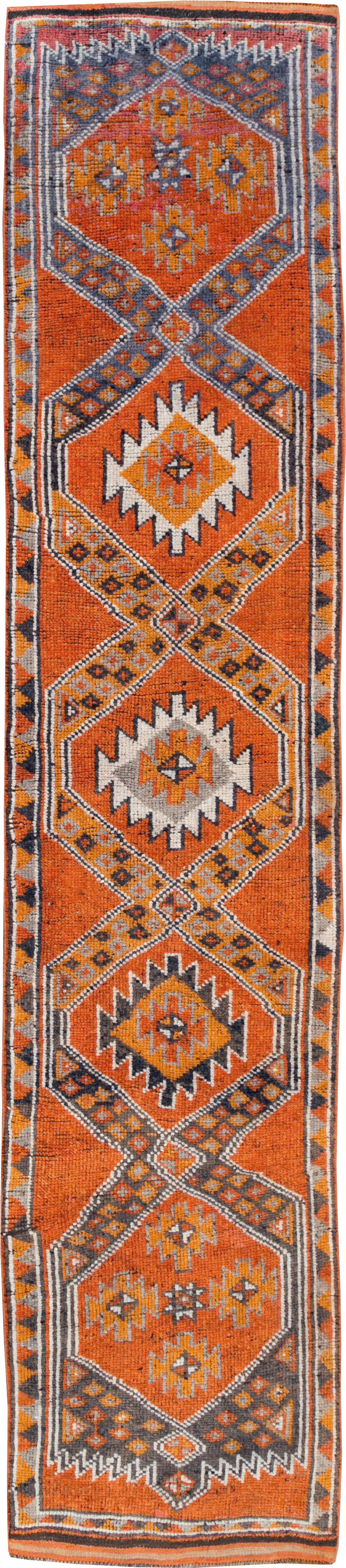 Vintage Turkish Anatolian Tribal Runner, No.30712 - Gsblank