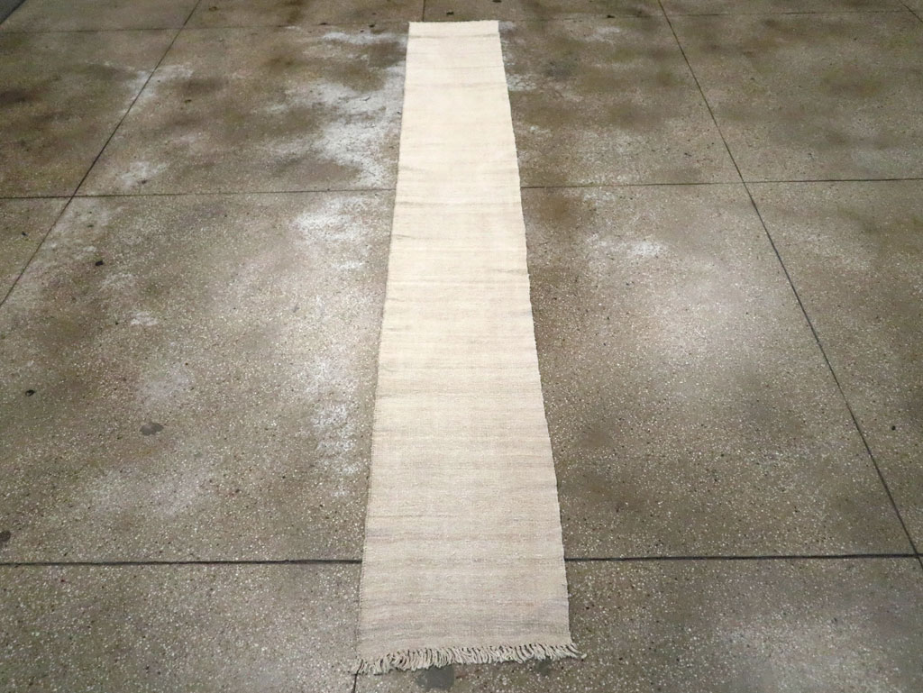 Vintage Turkish Flatweave Kilim Runner, No.30713 - Gsblank