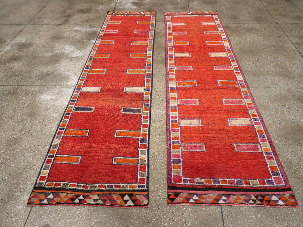 Vintage Turkish Anatolian Tribal Runner (Pair: 1 of 2), No.30716 - Gsblank