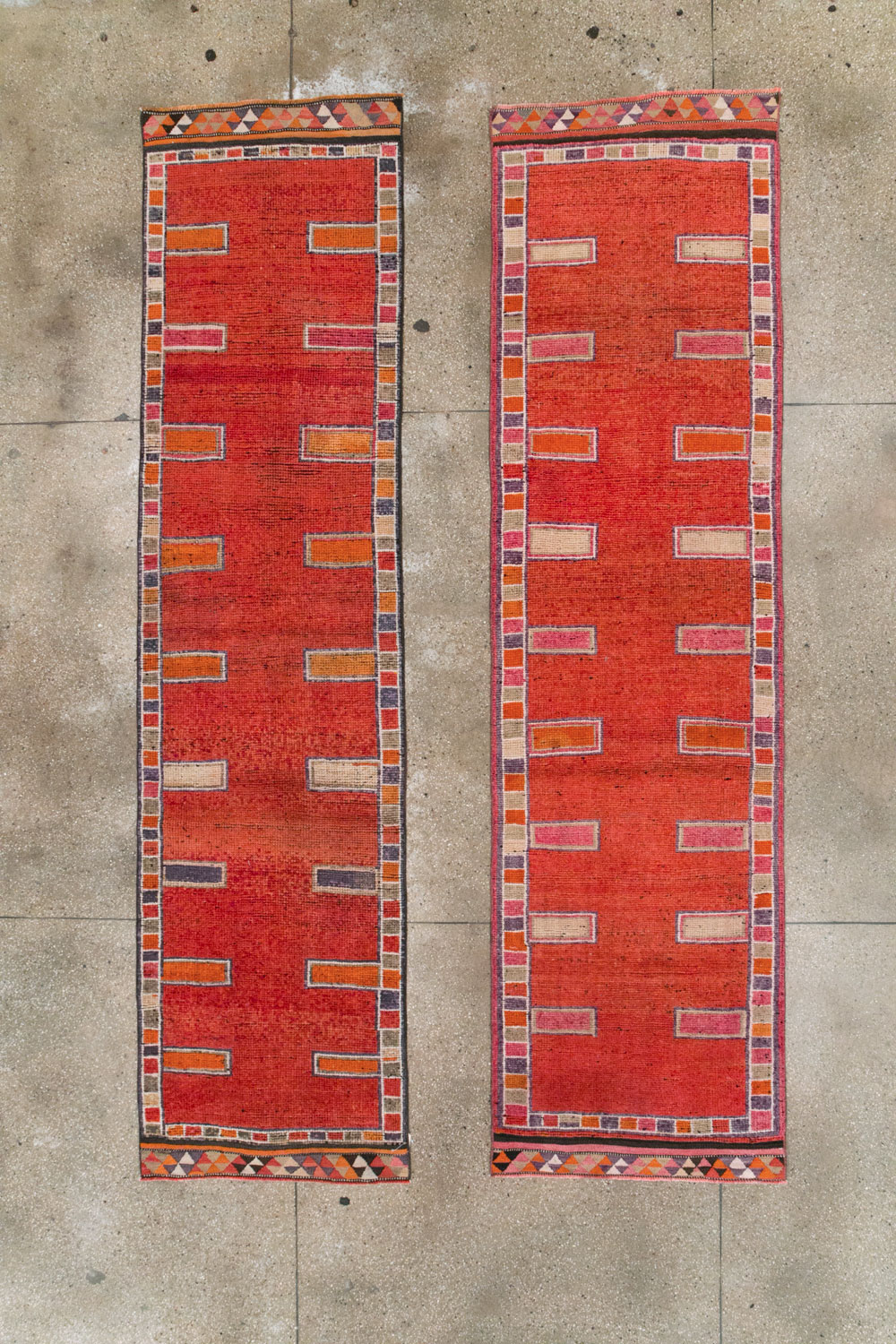 Vintage Turkish Anatolian Tribal Runner (Pair: 1 of 2), No.30716 - Gsblank