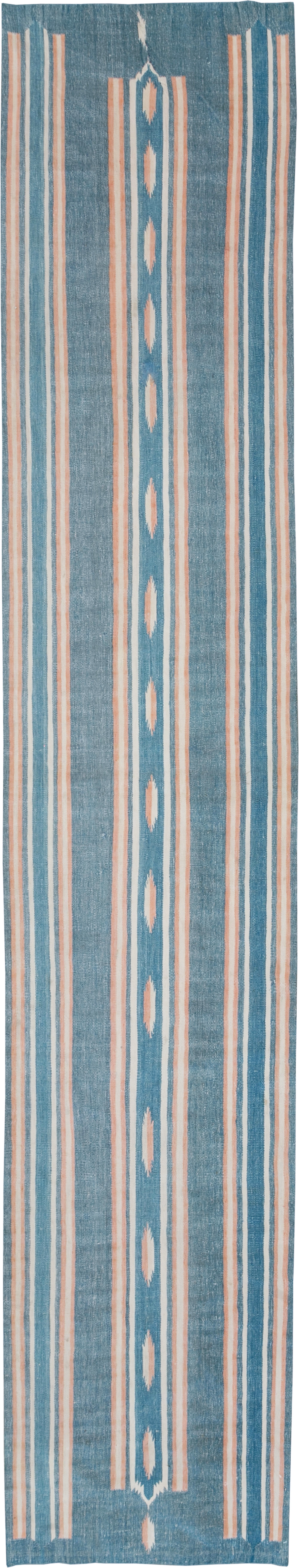 Vintage Indian Flatweave Dhurrie Runner, No.30720 - Gsblank