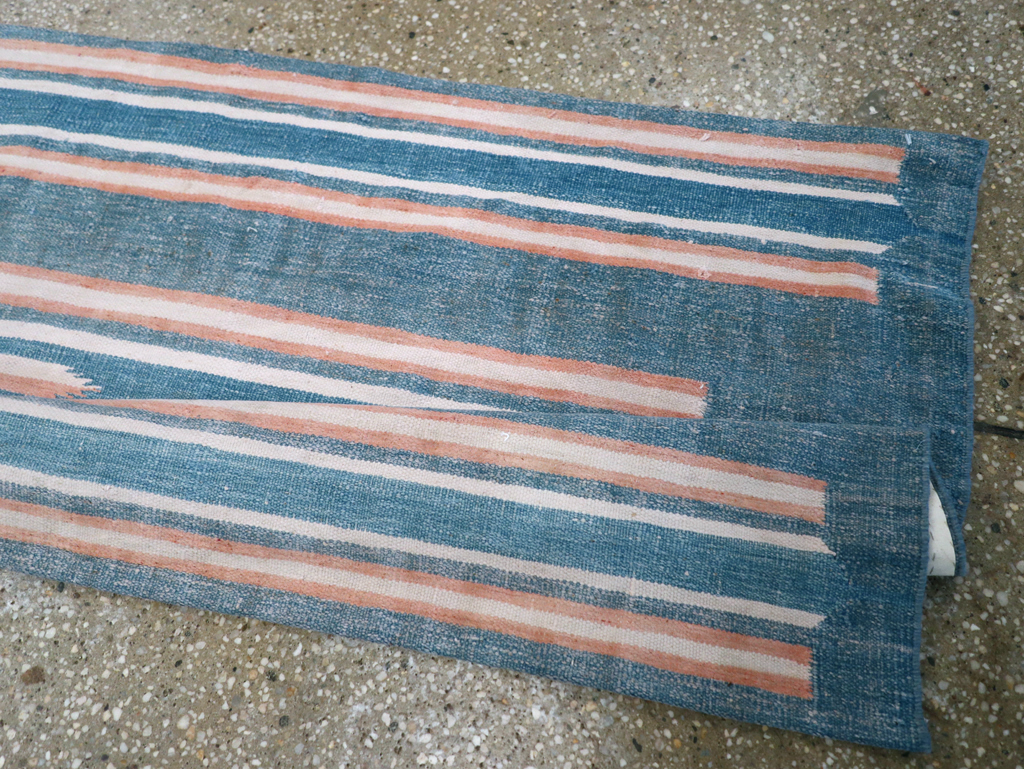 Vintage Indian Flatweave Dhurrie Runner, No.30720 - Gsblank