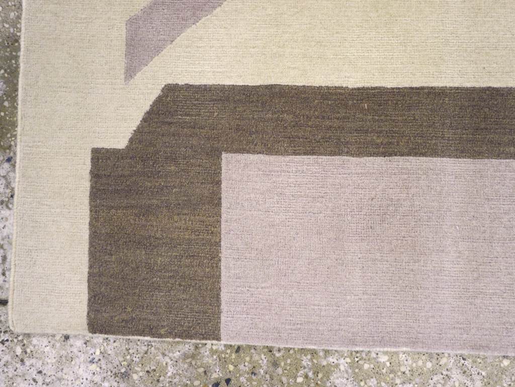 Contemporary Tibetan Art Deco Style Small Runner, No.30721 - Gsblank