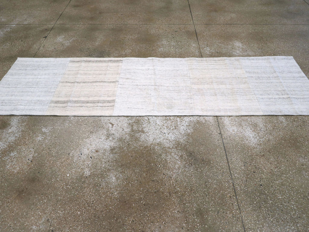 Vintage Turkish Flatweave Kilim Runner, No.30722 - Gsblank