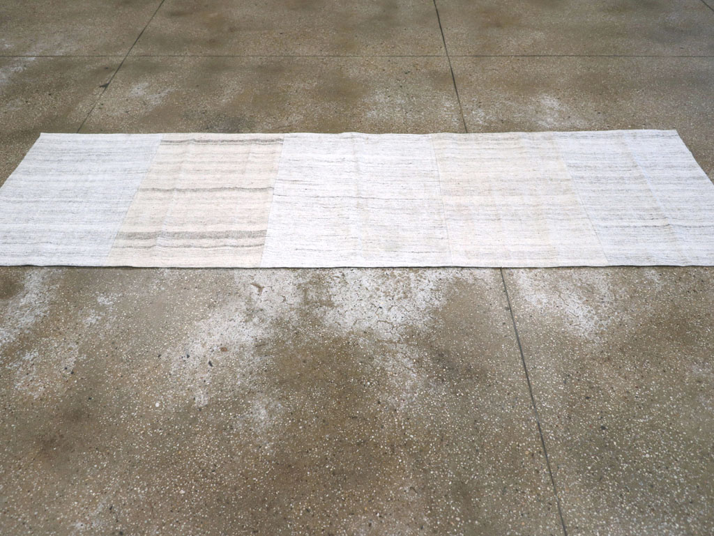 Vintage Turkish Flatweave Kilim Runner, No.30722 - Gsblank