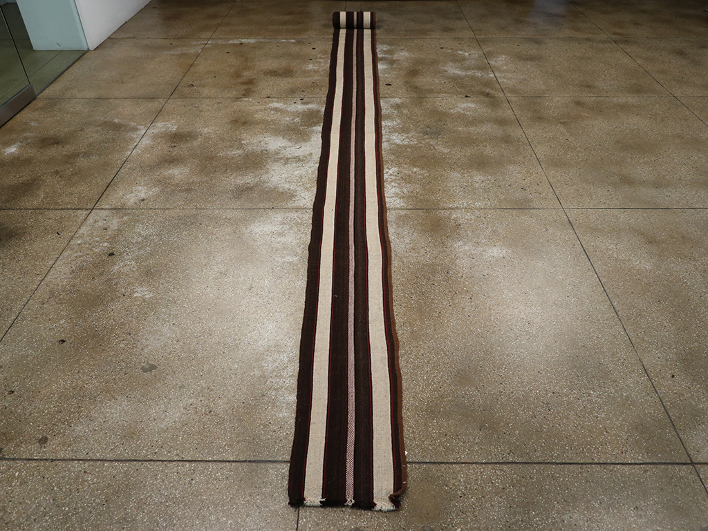 Vintage Turkish Flatweave Long Runner, No.30731 - Gsblank