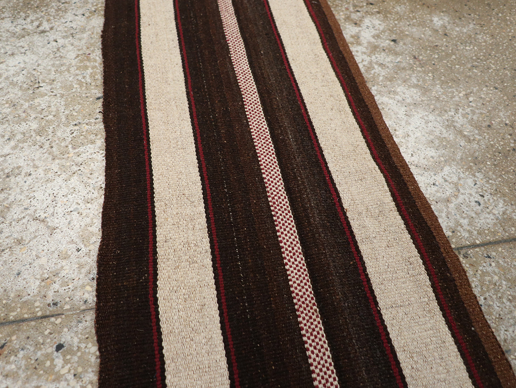 Vintage Turkish Flatweave Long Runner, No.30731 - Gsblank