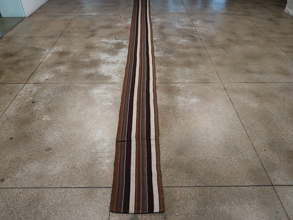 Vintage Turkish Flatweave Long Runner, No.30732 - Gsblank