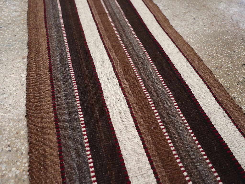 Vintage Turkish Flatweave Long Runner, No.30732 - Gsblank