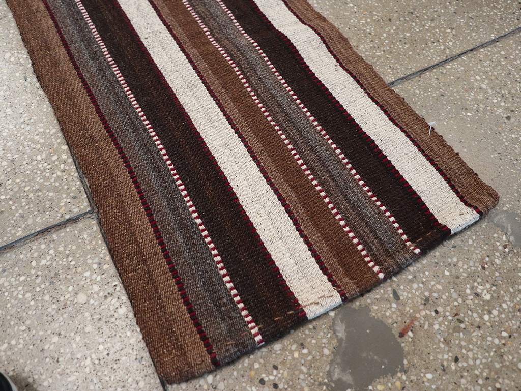 Vintage Turkish Flatweave Long Runner, No.30732 - Gsblank
