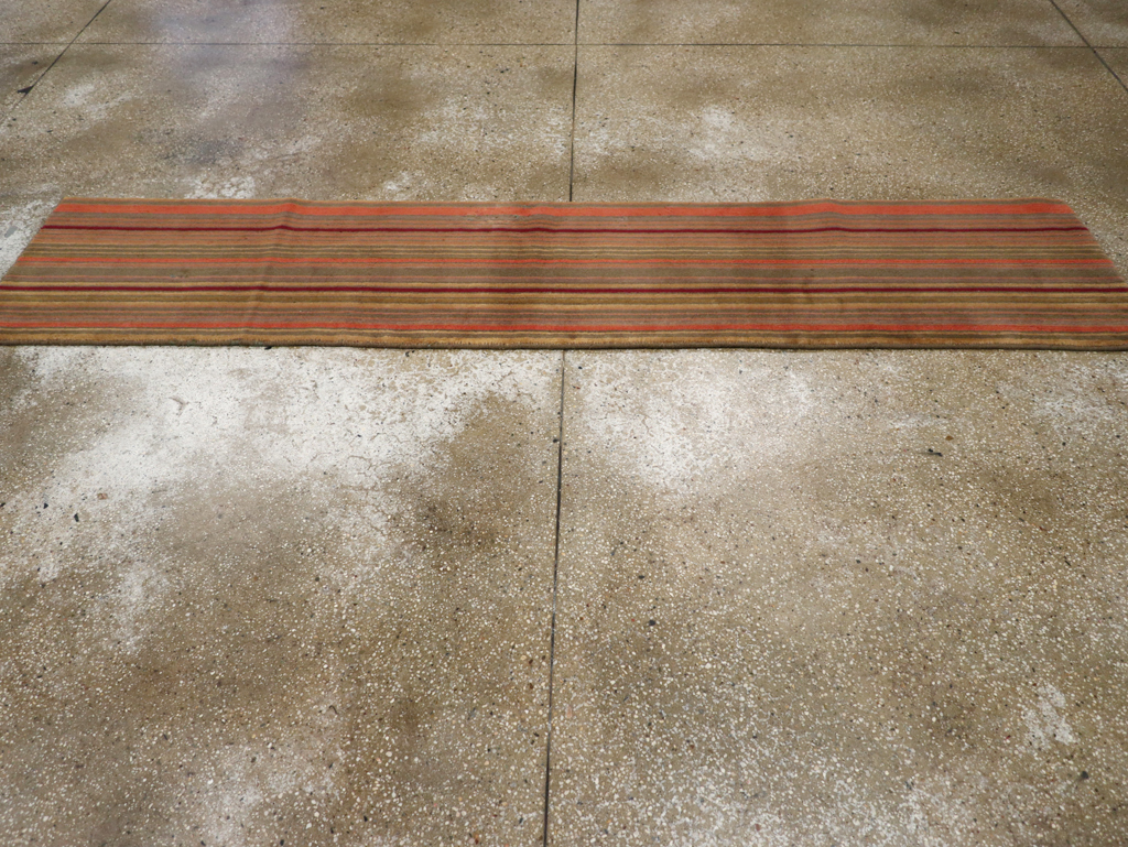 Contemporary Tibetan Striped Small Runner, No.30733 - Gsblank