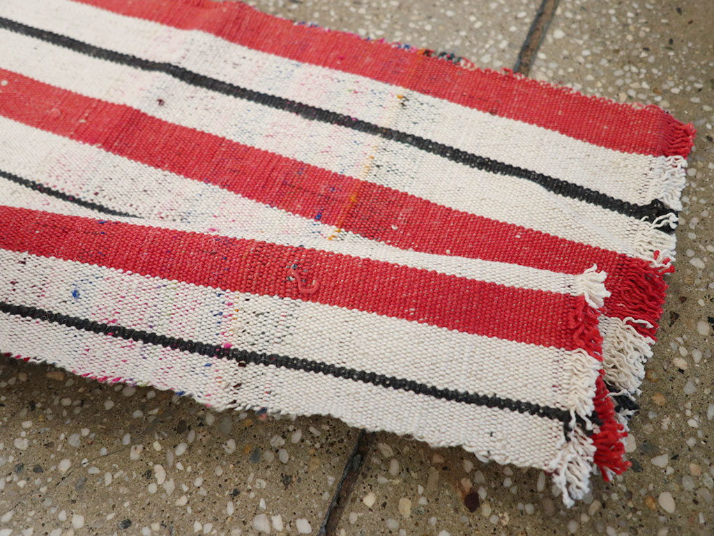 Vintage Turkish Flatweave Long Runner, No.30737 - Gsblank