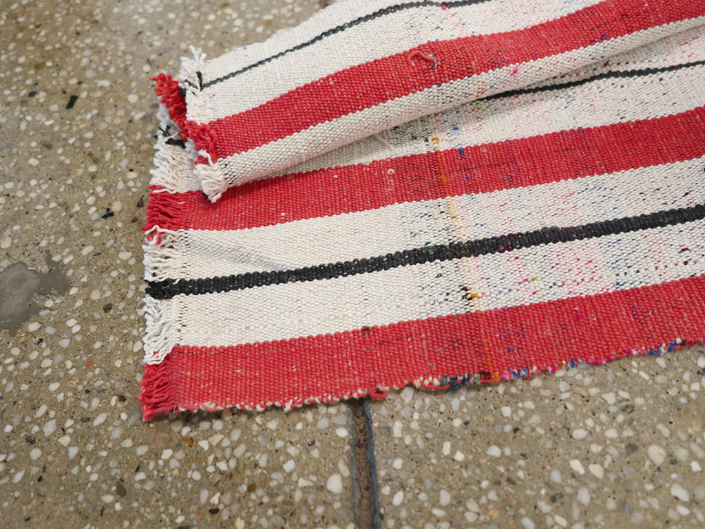 Vintage Turkish Flatweave Long Runner, No.30737 - Gsblank