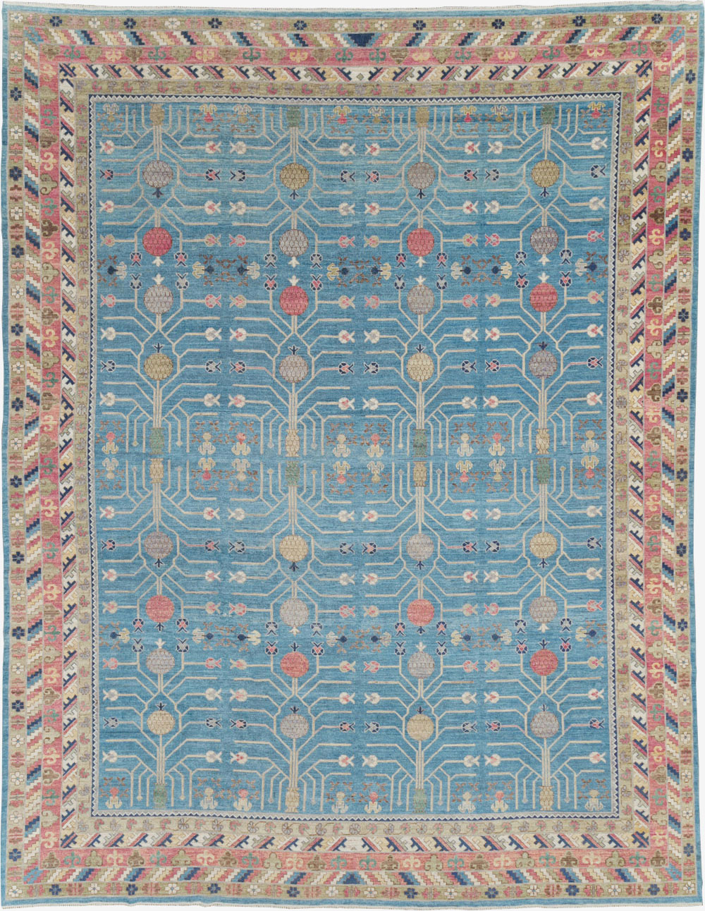 Modern East Turkestan Khotan Large Room Size Carpet, No.30742 - Gsblank