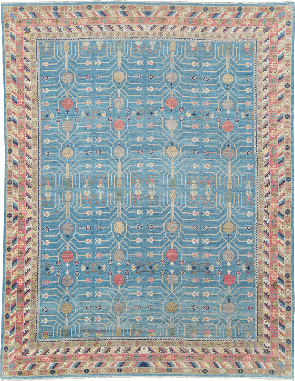 Modern East Turkestan Khotan Large Room Size Carpet, No.30742 - Gsblank