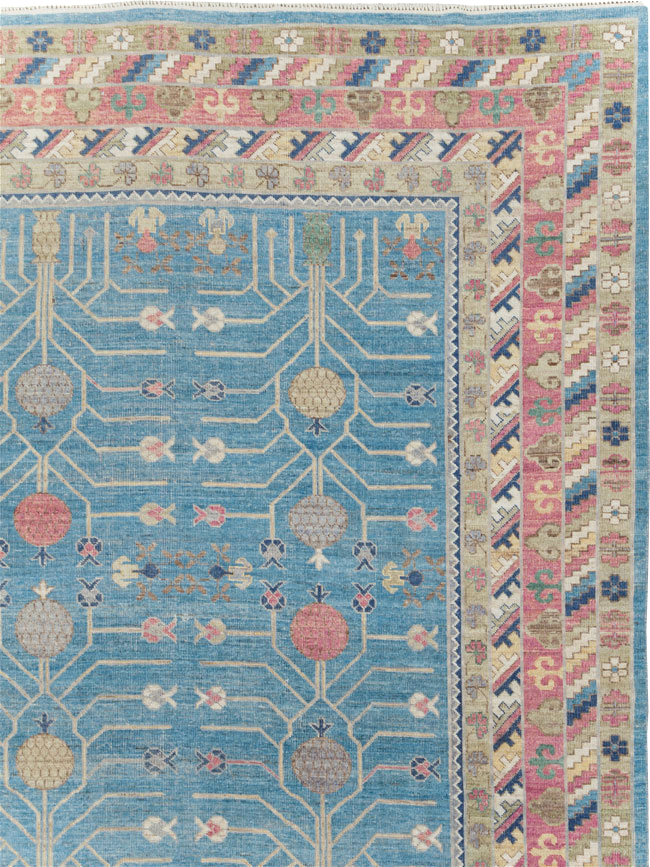 Modern East Turkestan Khotan Large Room Size Carpet, No.30742 - Gsblank