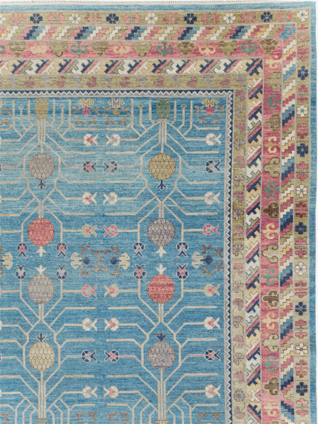Modern East Turkestan Khotan Large Room Size Carpet, No.30742 - Gsblank