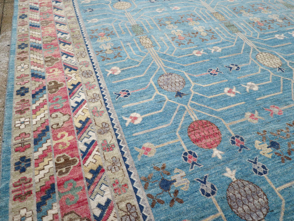 Modern East Turkestan Khotan Large Room Size Carpet, No.30742 - Gsblank