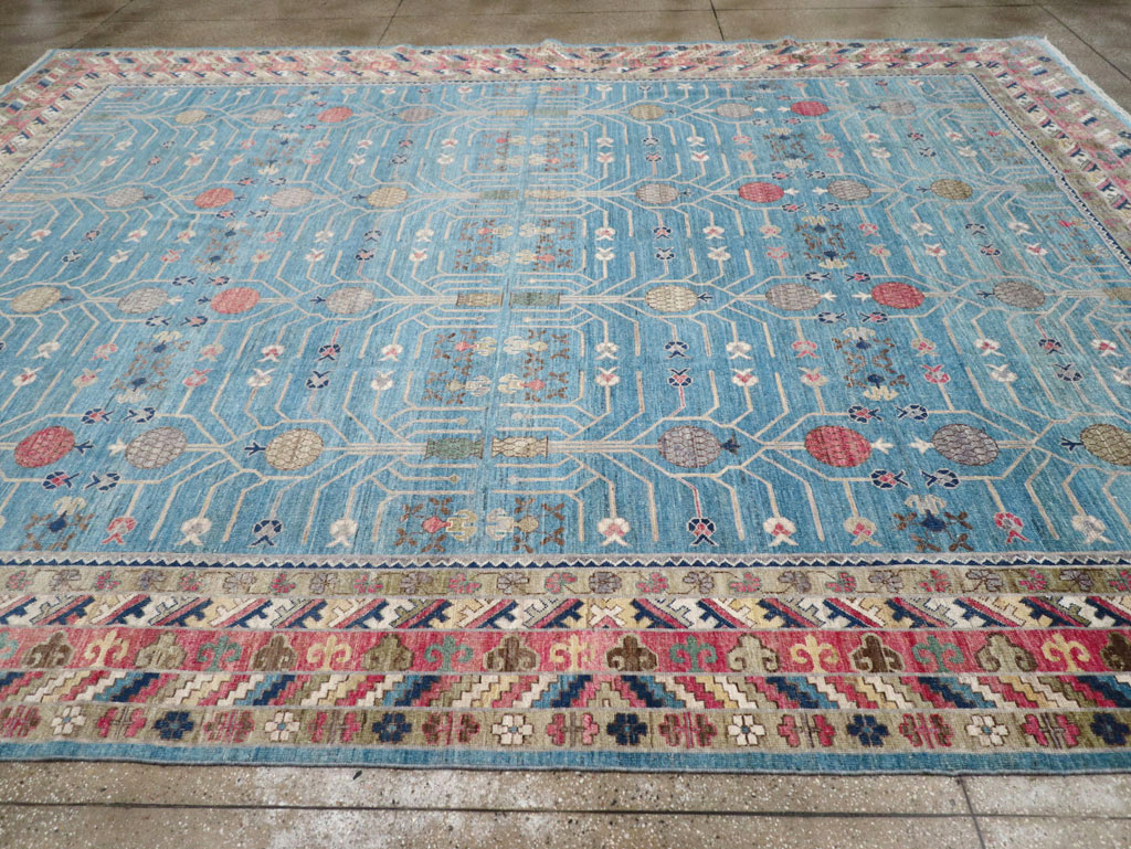 Modern East Turkestan Khotan Large Room Size Carpet, No.30742 - Gsblank