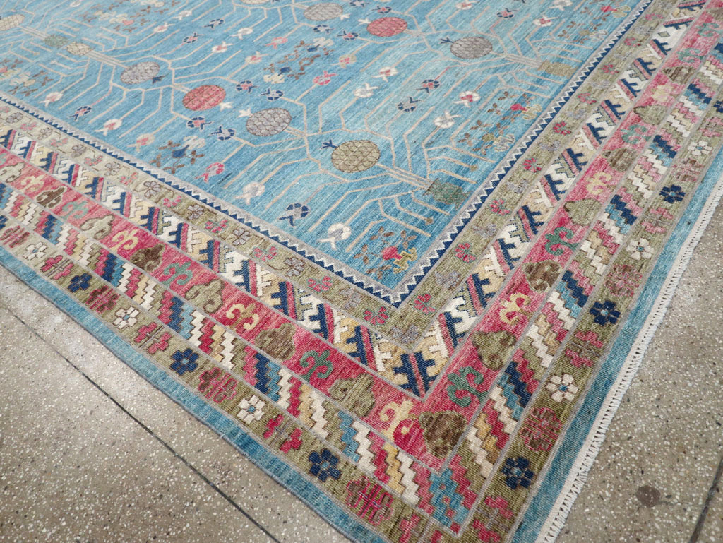 Modern East Turkestan Khotan Large Room Size Carpet, No.30742 - Gsblank
