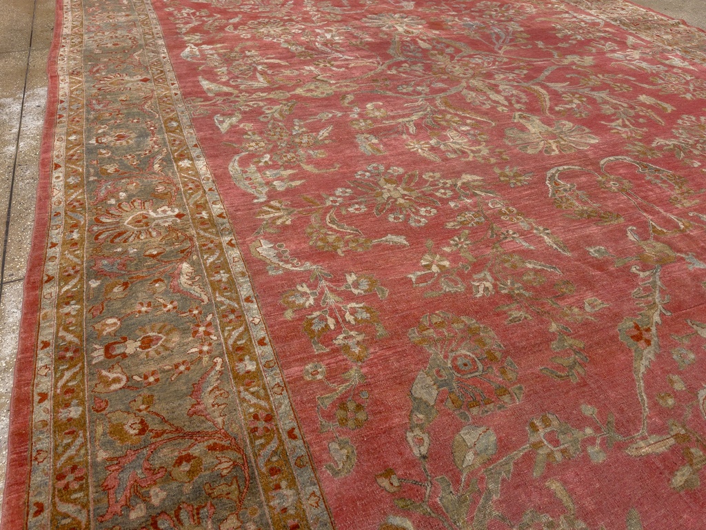 Antique Persian Sarouk Oversize Carpet, No.30743 - Gsblank
