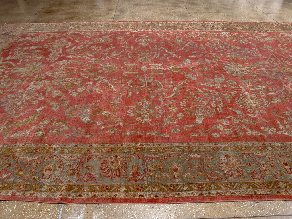 Antique Persian Sarouk Oversize Carpet, No.30743 - Gsblank