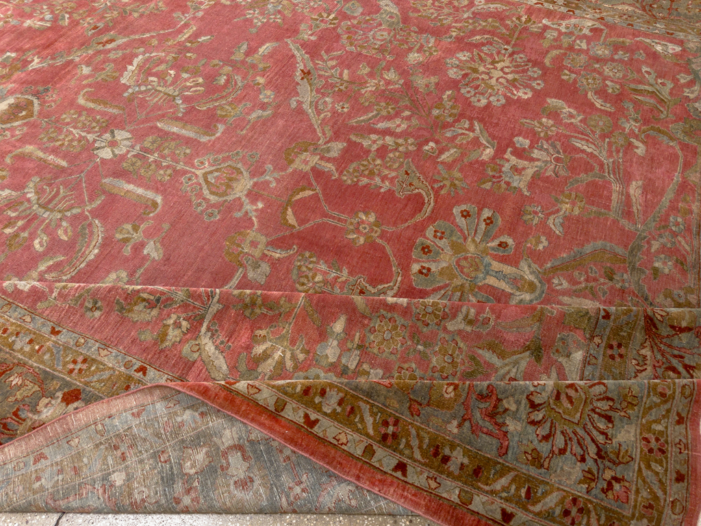 Antique Persian Sarouk Oversize Carpet, No.30743 - Gsblank