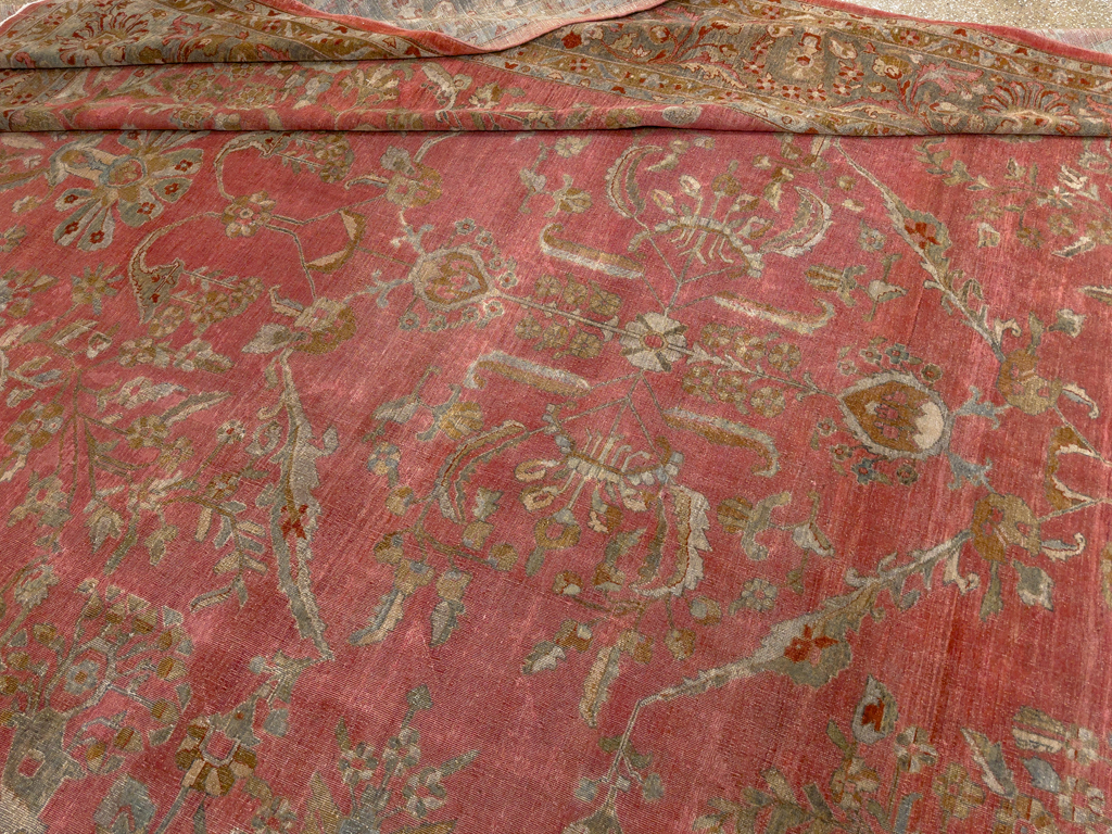 Antique Persian Sarouk Oversize Carpet, No.30743 - Gsblank