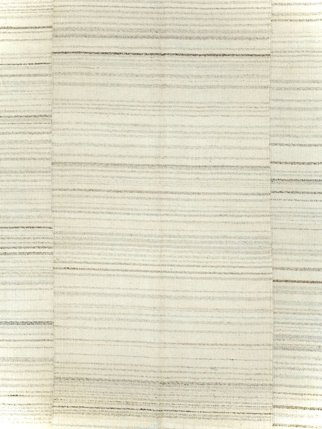 Modern Turkish Flatweave Room Size Carpet, No.30746 - Gsblank