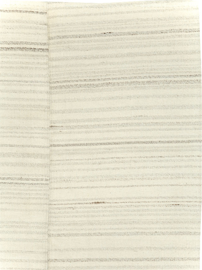 Modern Turkish Flatweave Small Room Size Carpet, No.30747 - Gsblank