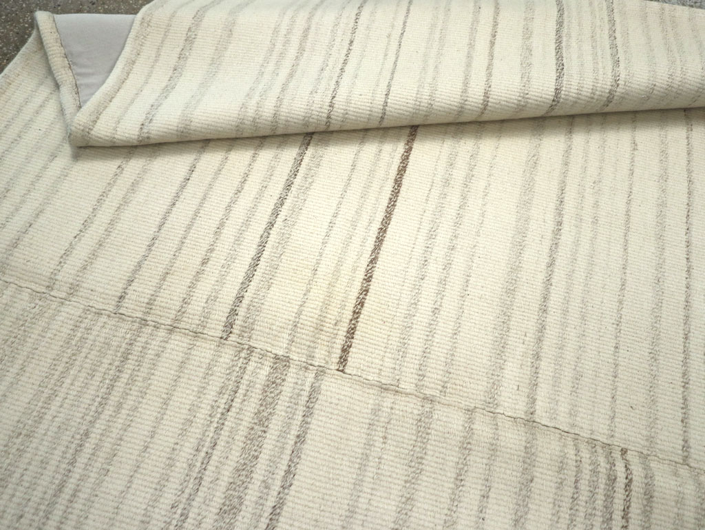 Modern Turkish Flatweave Small Room Size Carpet, No.30747 - Gsblank