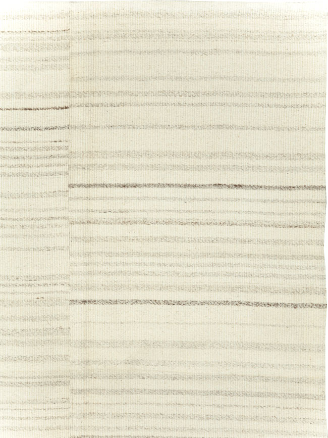 Modern Turkish Flatweave Small Room Size Carpet, No.30748 - Gsblank