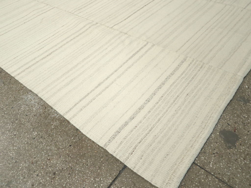 Modern Turkish Flatweave Small Room Size Carpet, No.30748 - Gsblank