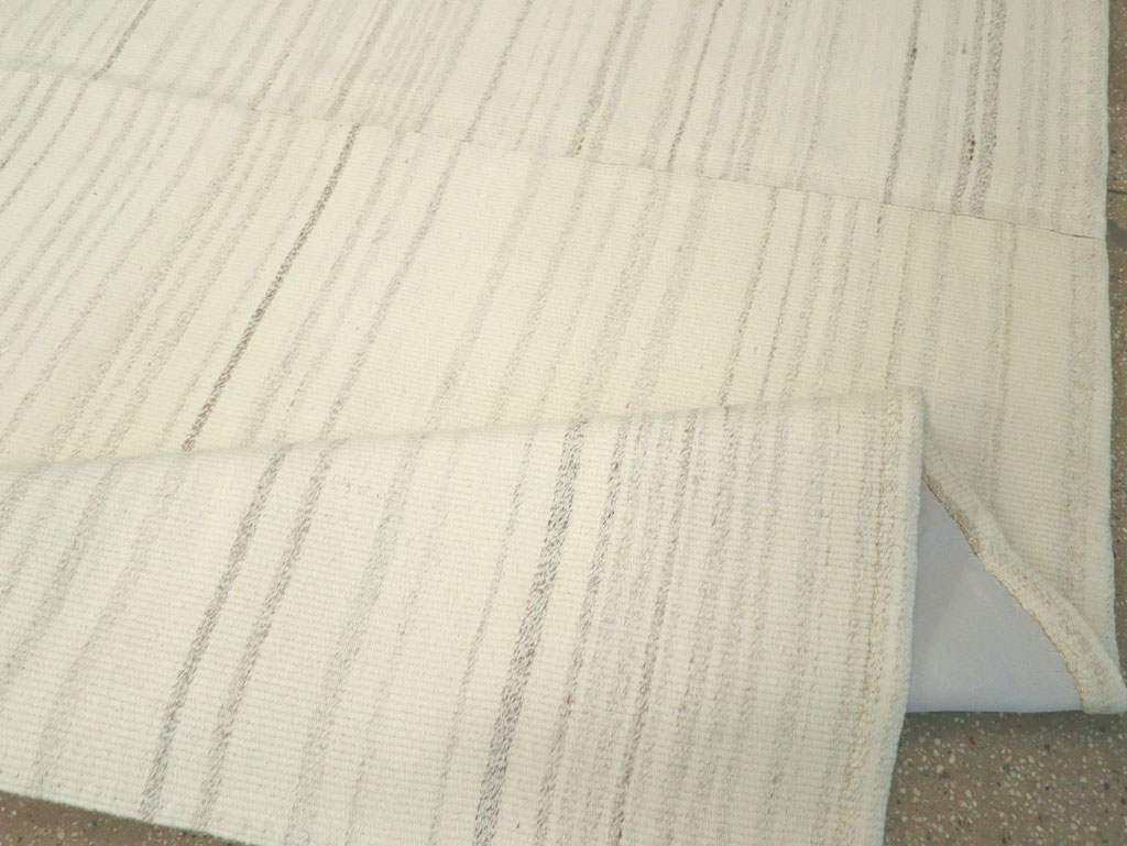 Modern Turkish Flatweave Small Room Size Carpet, No.30748 - Gsblank