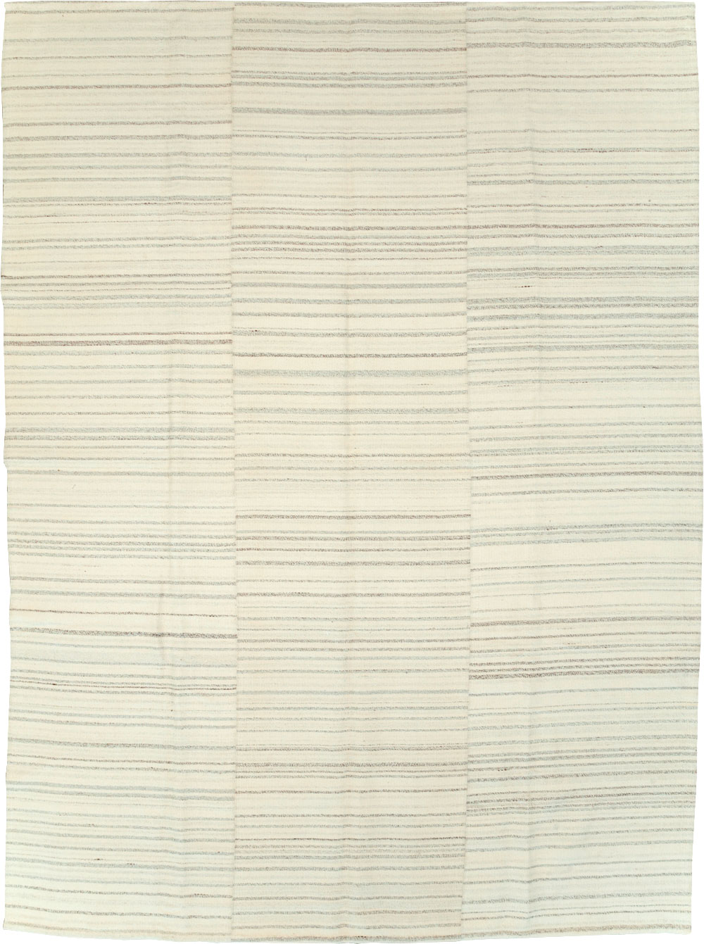 Modern Turkish Flatweave Room Size Carpet, No.30750 - Gsblank