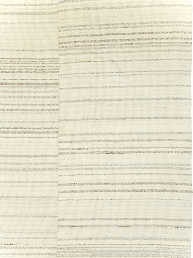 Modern Turkish Flatweave Room Size Carpet, No.30751 - Gsblank
