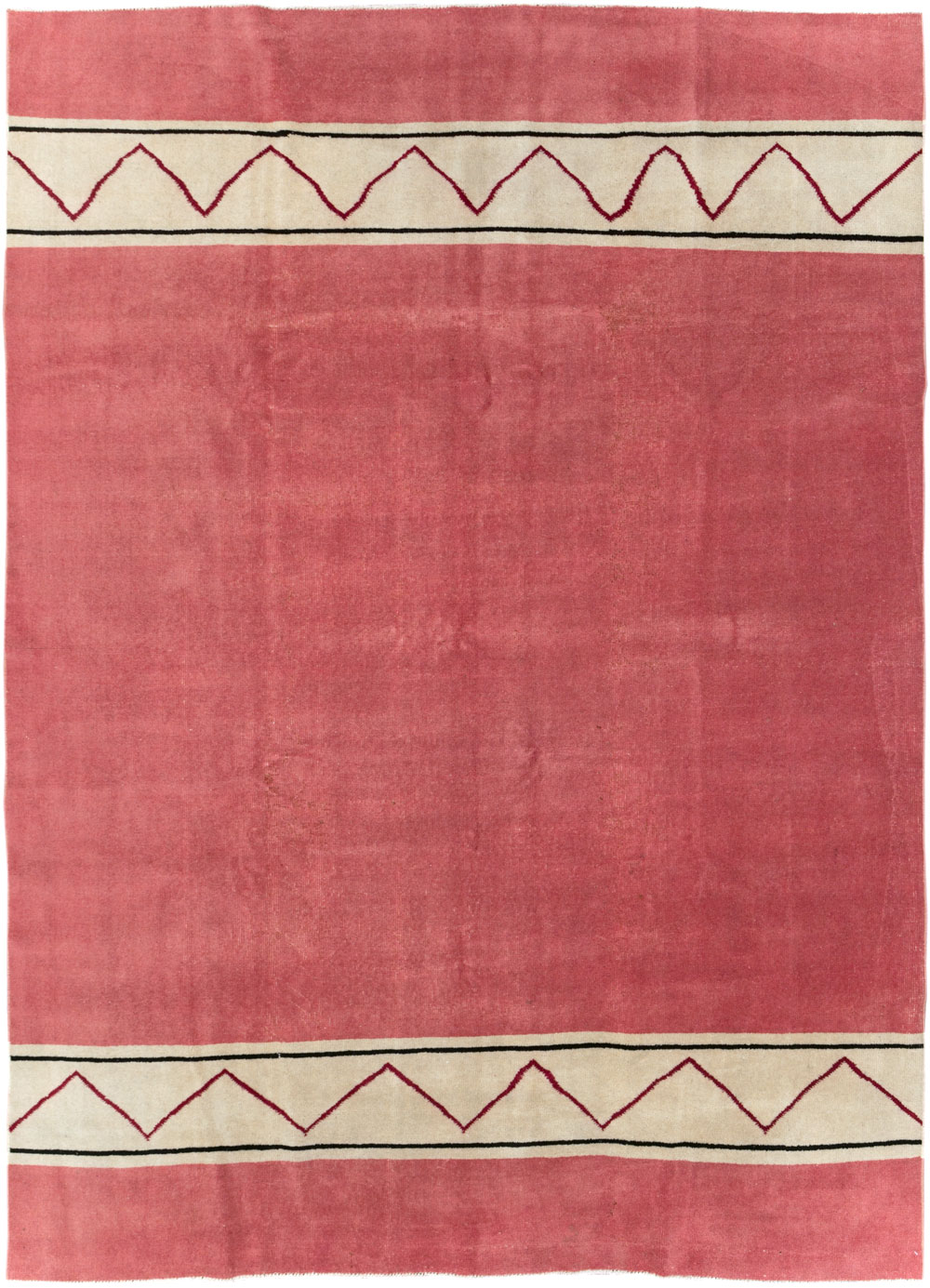 Vintage Turkish Anatolian Art Deco Style Small Room Size Carpet, No.30753 - Gsblank