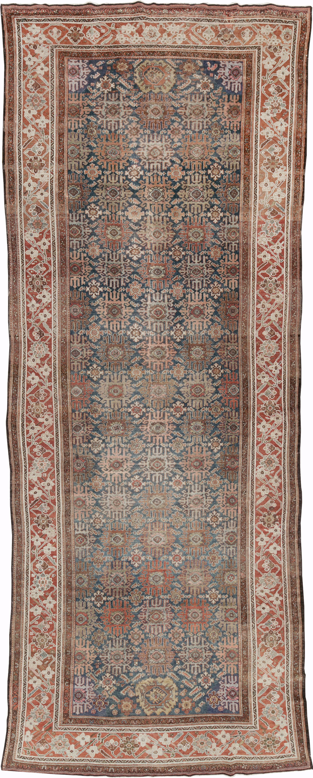 Antique Persian Malayer Wide Gallery Runner, No.30764 - Gsblank