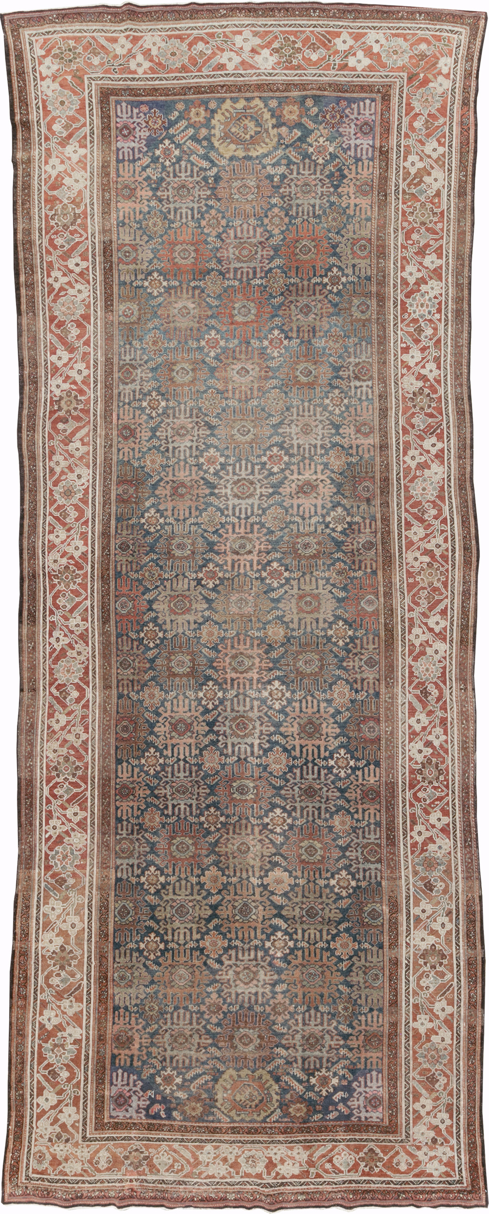 Antique Persian Malayer Wide Gallery Runner, No.30764 - Gsblank